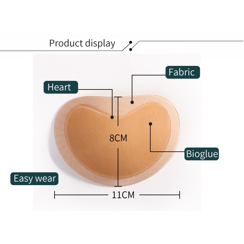 U-swety Miếng Dán Núm Vú Vô Hình Hai Màu Có Thể Tái Sử Dụng Cho Nữ NuBra