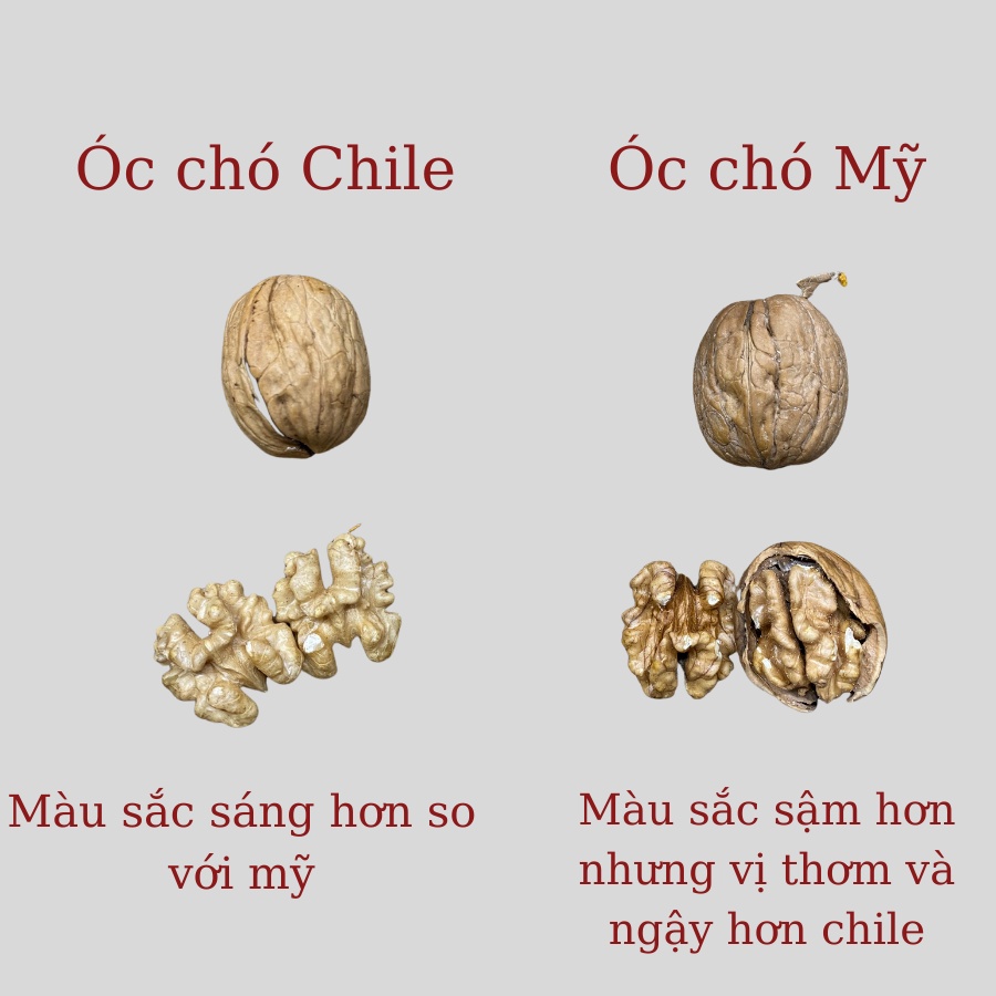 100gr óc chó vàng Mỹ, Chile. Tặng khui hạt. Hàng dùng thử