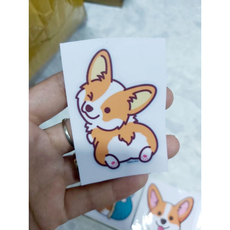 BST Tem Decal Sticker Chú Chó Cute Dán Điện Thoại, Nón, Xe Giá Rẻ