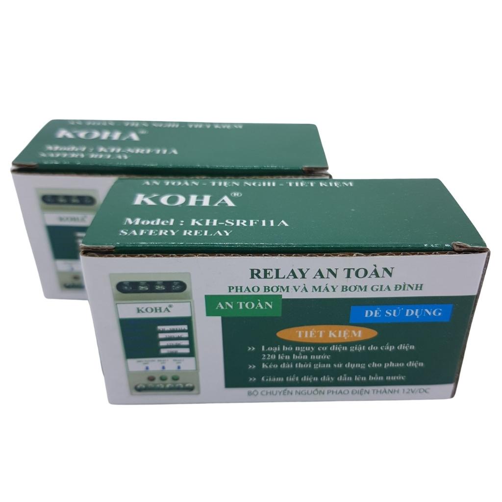 Role an toàn cho phao điện máy bơm nước, bộ chuyển nguồn 12V chính hãng KOHA - SRF11A