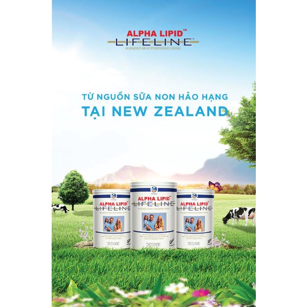 Sữa non Alpha Lipid Lifeline chính hãng New Image New Zealand ( thực phẩm bổ sung) - Tặng kèm 1 bình lắc