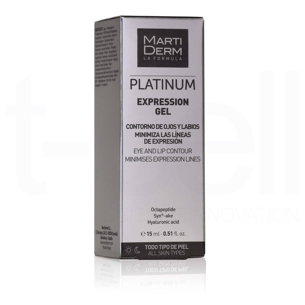 Gel Dưỡng Làm Đầy Rãnh, Giảm Nhăn Đuôi Mắt &amp; Khóe Miệng - MartiDerm Platinum Expression Gel (15ml)