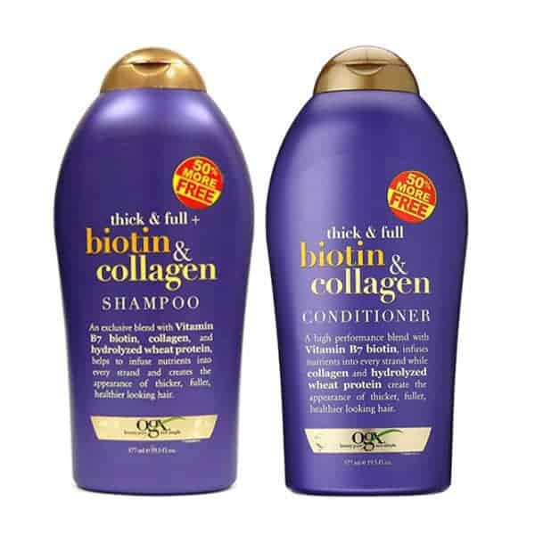 BỘ ĐÔI DẦU GỘI CHỐNG RỤNG TÓC THICK &amp; FULL BIOTIN COLLAGEN 577ML X2(Chính Hãng)
