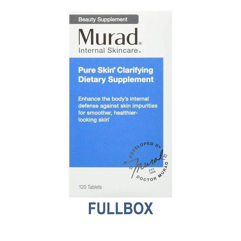 Viên Uống Murad Giảm Mụn, Giảm Dầu Pure Skin Clarifying Dietary Supplement - 60 Viên