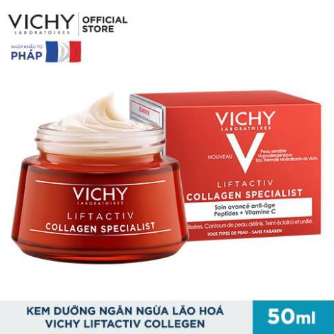 Kem dưỡng ngăn ngừa dấu hiệu lão hóa và làm săn chắc da Vichy Liftactiv Collagen Specialist 50ml ZKM