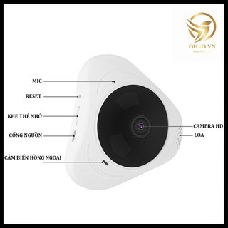 Camera Giám Sát 360 Độ Mini Yoosee VR Camera IP Ốp Trần Led Hồng Ngoại Cảm Biến