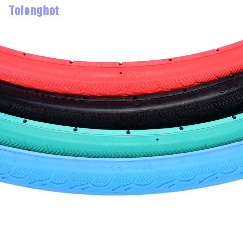 Tolonghot> 1 Pcs Fixed Gear Solid Tires Inflation Free Never Flat Bicycle Tires 700C x 23C