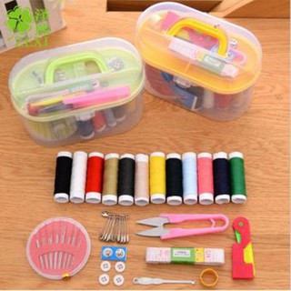 Hộp kim chỉ - bộ kim chỉ và dụng cụ may vá đa năng - bộ kim chỉ nhiều chi tiết kèm hộp đựng