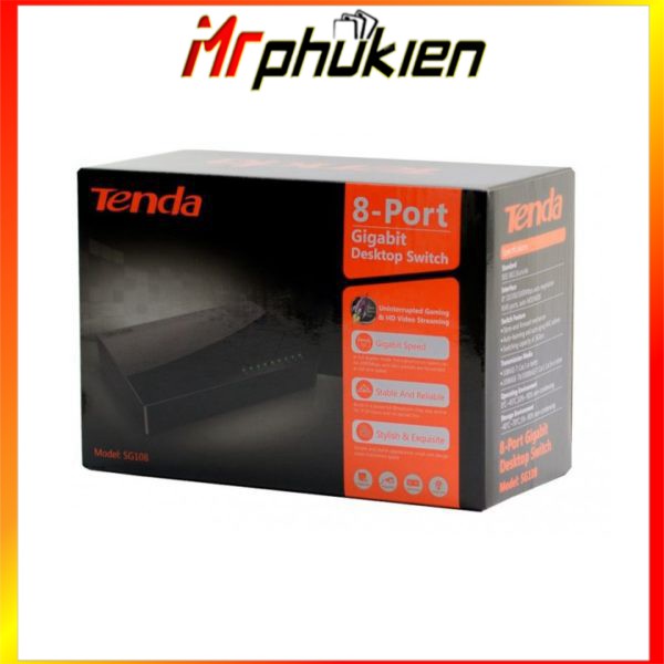 Bộ Chia Switch Tenda SG108 8-port Gigabit - MrPhukien