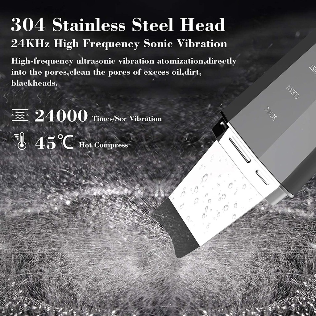 [Mã FMCG100K - 10% đơn 500K] Máy Cà Da Anlan Ipx5 Siêu Âm Chống Nước Loại Bỏ Mụn Đầu Đen Ems Nâng Cơ Mặt 45 ℃ | BigBuy360 - bigbuy360.vn