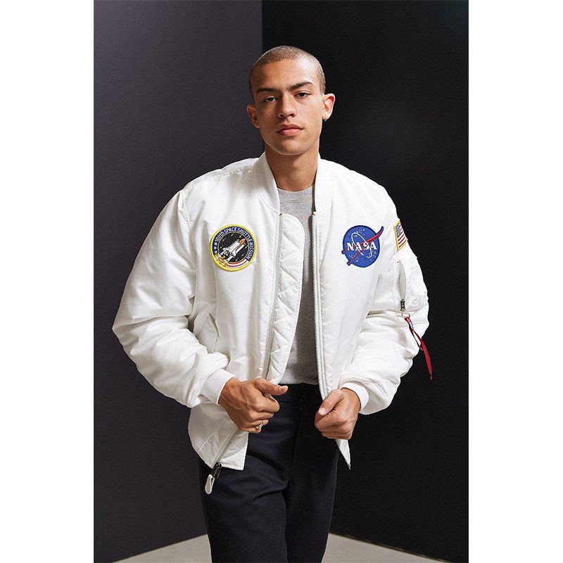 Áo Khoác bomber Thêu Chữ nasa Phong Cách Mỹ Thời Trang Xuân Thu 2021 Cho Nam Và Nữ