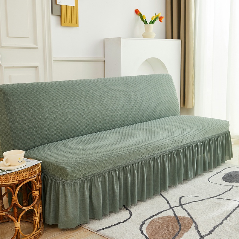Vỏ Bọc Ghế Sofa Không Tay Vịn Co Giãn Có Thể Gập Lại Tiện Dụng