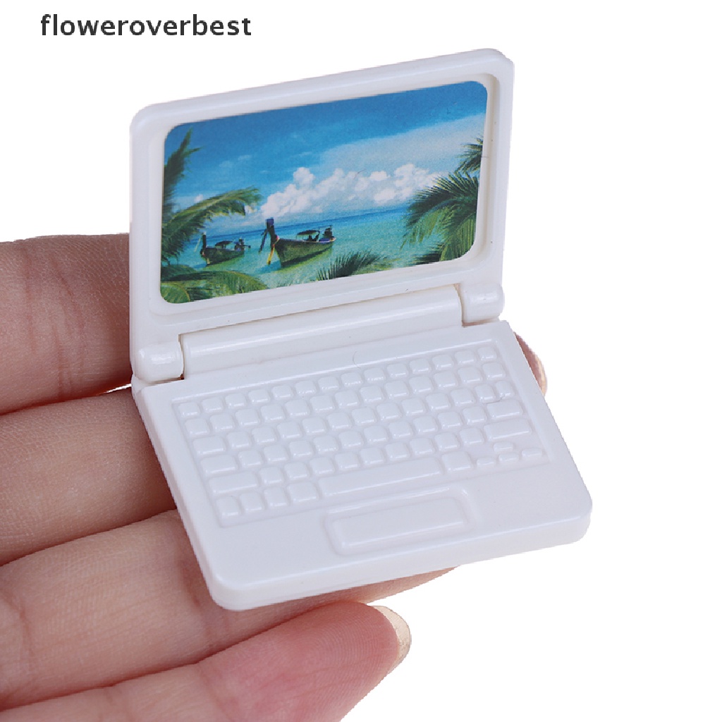Mô hình máy tính mini trang trí nội thất nhà búp bê sáng tạo độc đáo