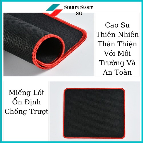 Miếng Lót Chuột Cỡ Lớn Bằng Cao Su Thiên Nhiên, Miếng Lót Chuột Có Kích Thước 18x22cm, 21x26cm