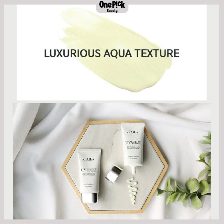 OnePick) Kem chống nắng tinh chất essence cấp ẩm chuyên sâu KEM CHỐNG NẮNG CẤP ẨM D'ALBA UV ESSENCE WATERFULL