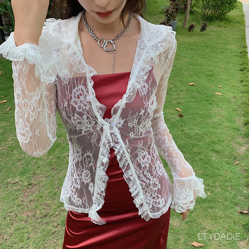 Áo Ren Xuyên Thấu Dài Tay (6Kay)