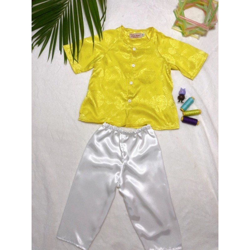 Bộ bà ba gấm Thọ cho bé