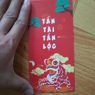 [HCM] Bao Lì Xì Năm Mới Đỏ Rực (1 xấp 6 bao)