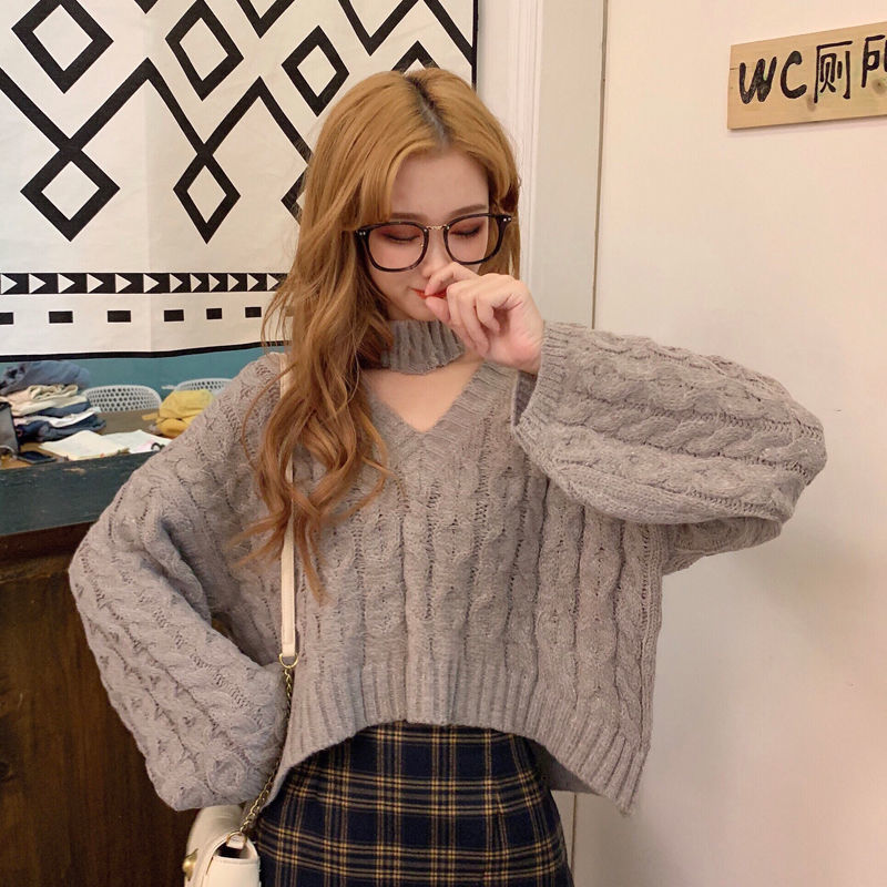 Áo sweater tay dài ấm áp thời trang dễ thương cho nữ