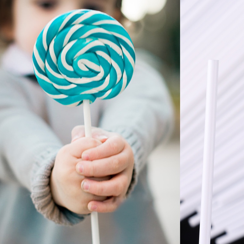 Bộ 100 Ống Hút Nhựa Cấp Thực Phẩm Dùng Một Lần Để Làm Kẹo Mút / Socola DIY