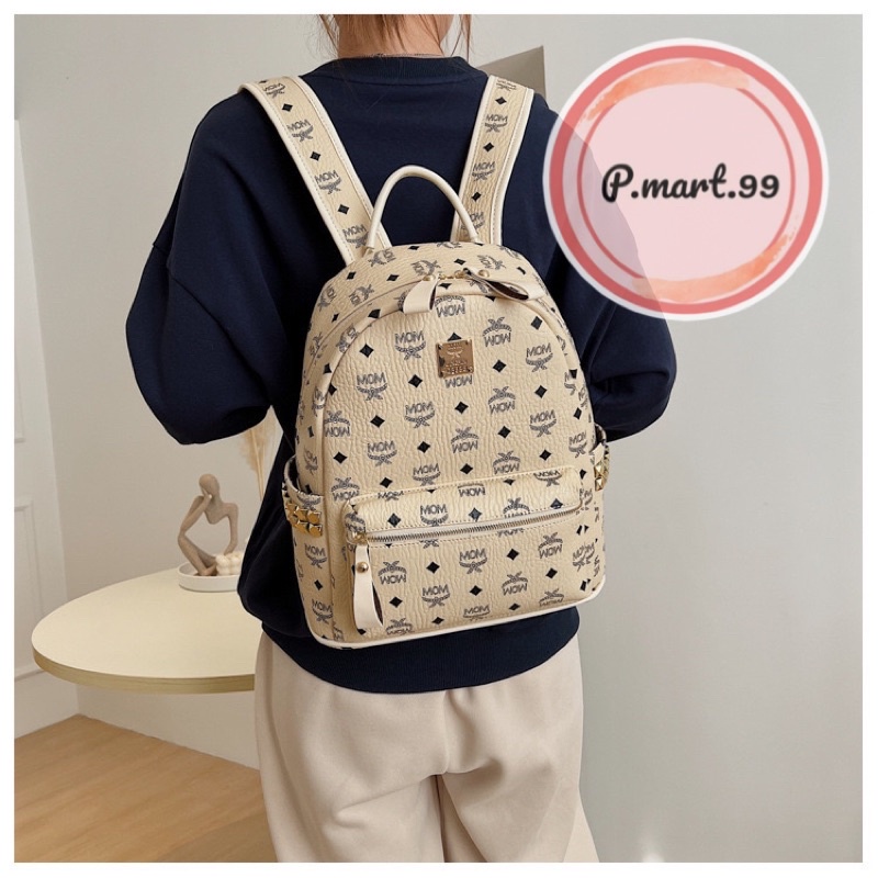Balo MOM size 35cm vừa A4 và LAPTOP nội địa Trung chất da sịn