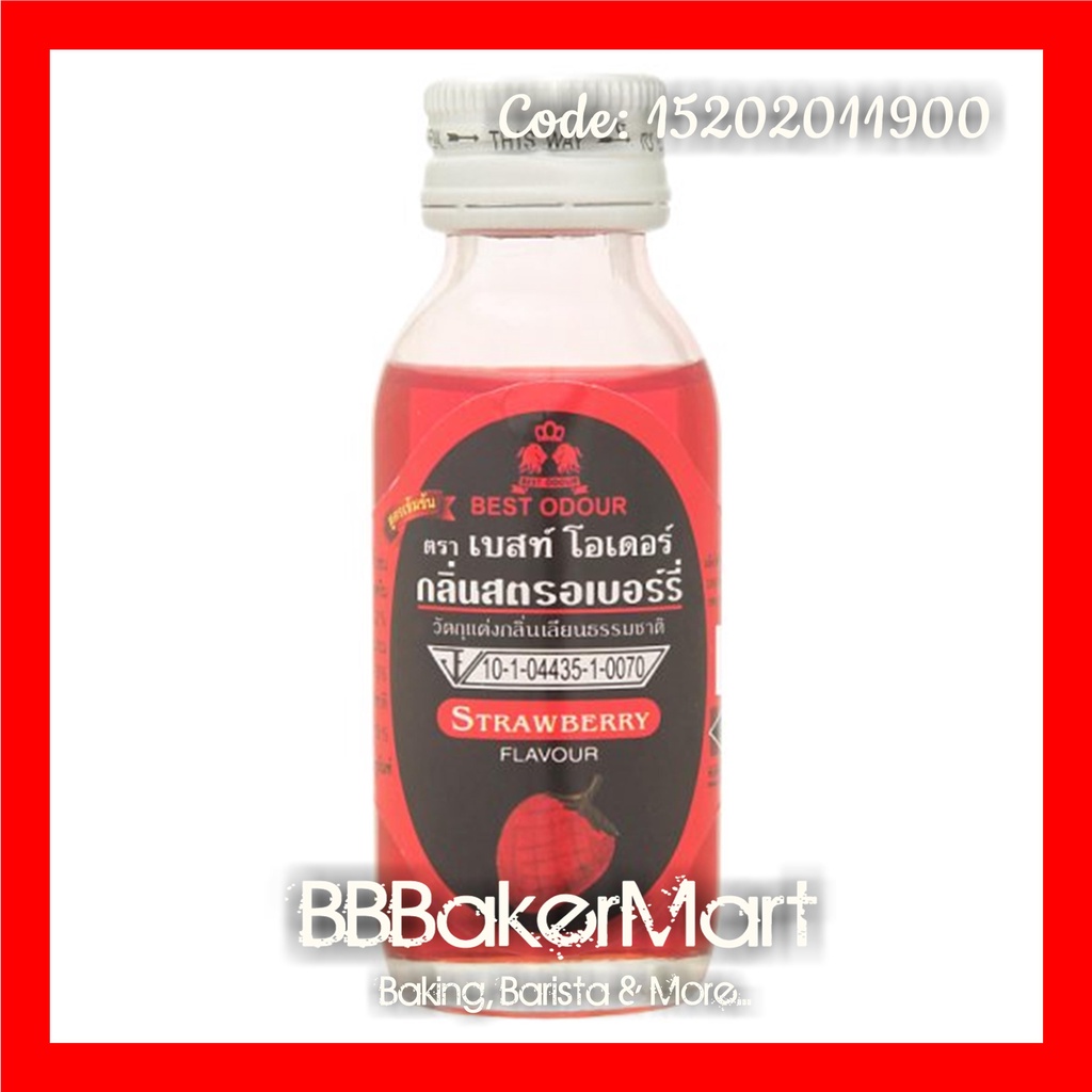 Hương mùi DÂU STRAWBERRY Best Odour Thái Lan - Chai 30ml