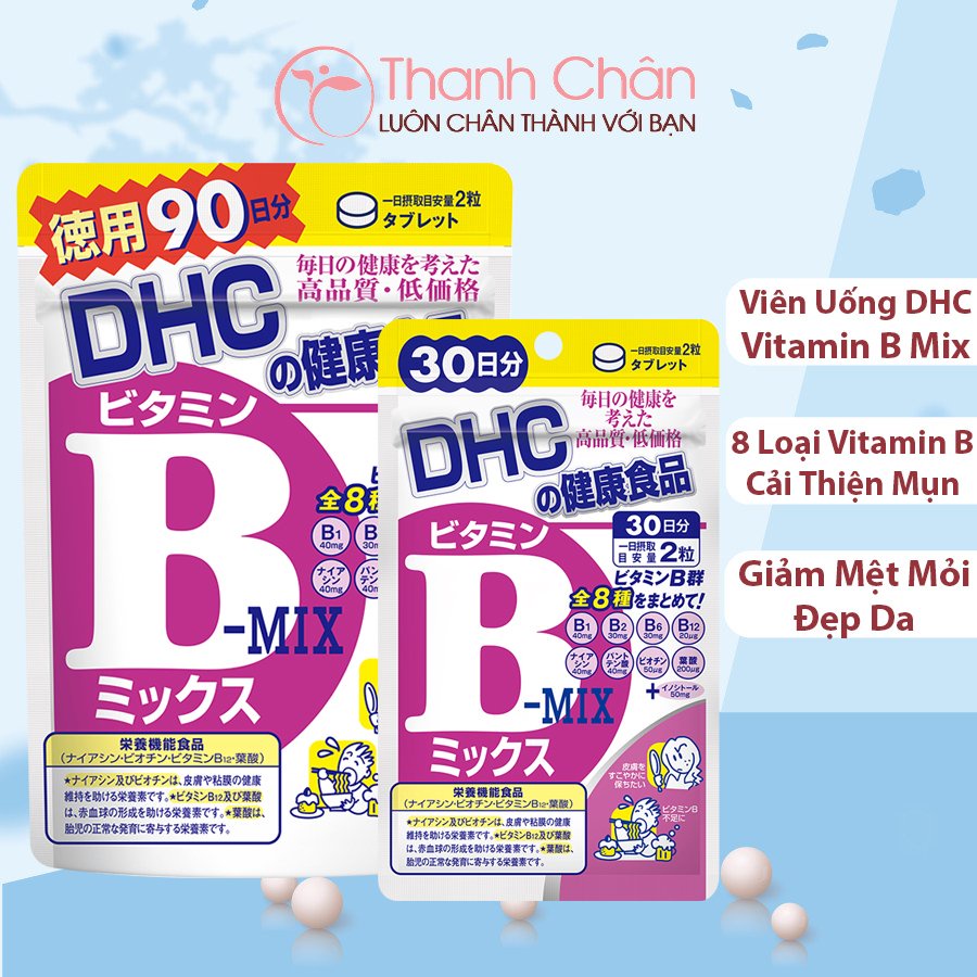 Viên uống Vitamin B tổng hợp DHC Vitamin B Mix 30 ngày