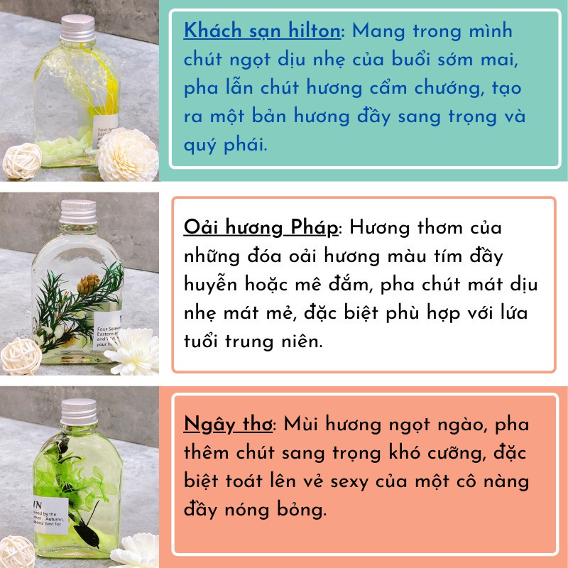 DecorZ Tinh Dầu Thơm Phòng Phát Sáng Ban Đêm 100ml Que Gỗ Tự Khuếch Tán Hương Khử Mùi Không Khí