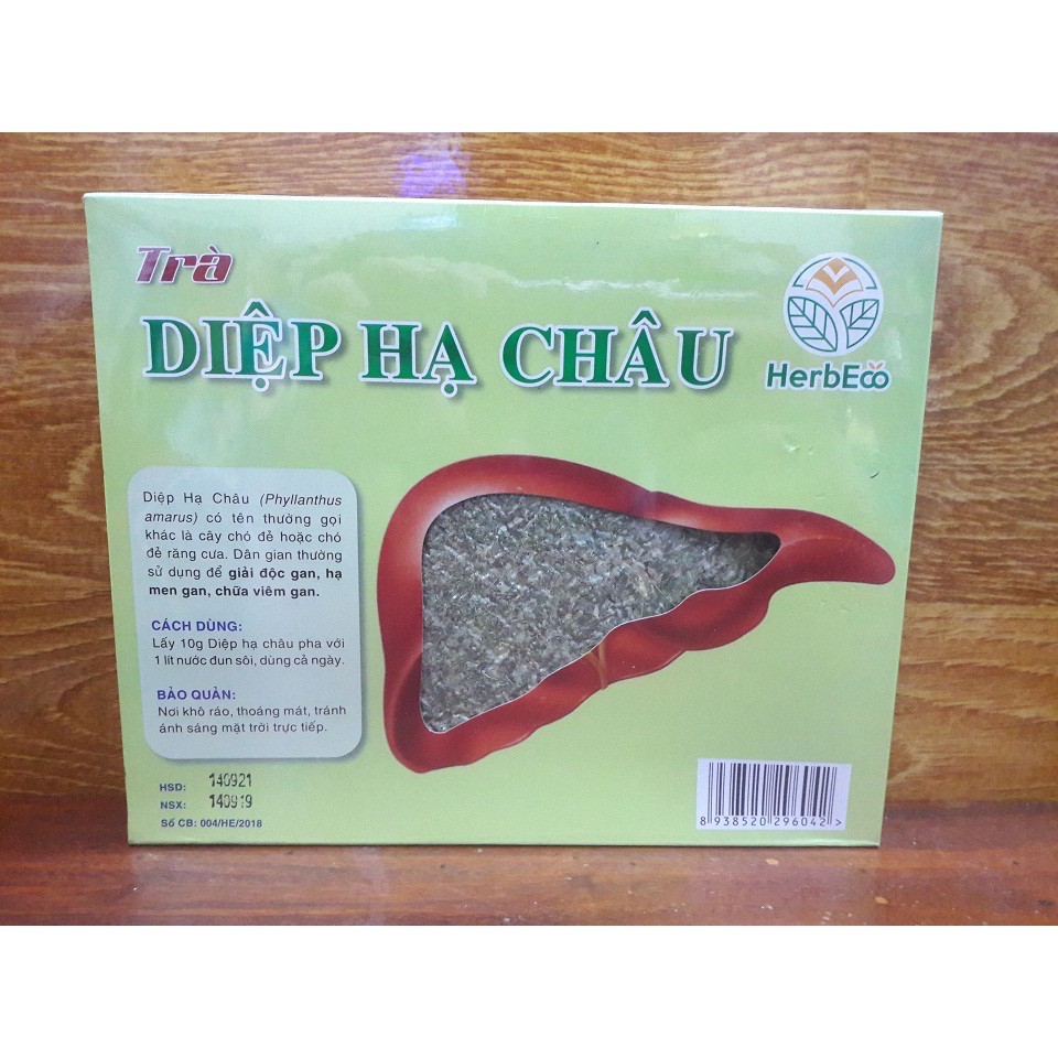 DIỆP HẠ CHÂU HERBECO - GIÚP MÁT GAN GIẢI ĐỘC - 200 GRAM LÁ HÚT CHÂN KHÔNG NGUYÊN CHẤT