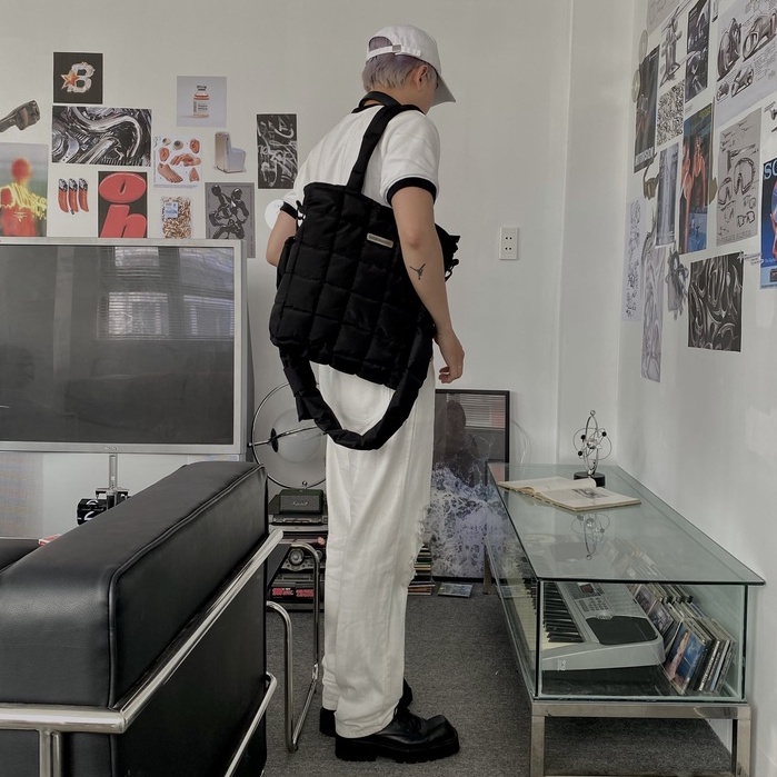 Túi Tote Chần Bông SAIGON SWAGGER® NOIR PUFFER TOTE BAG