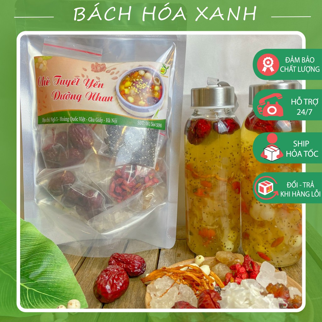 CHÈ DƯỠNG NHAN TUYẾT YẾN SET NẤU 12 - 15 BÁT - Thượng Phẩm - BẾP CHÈ VIET