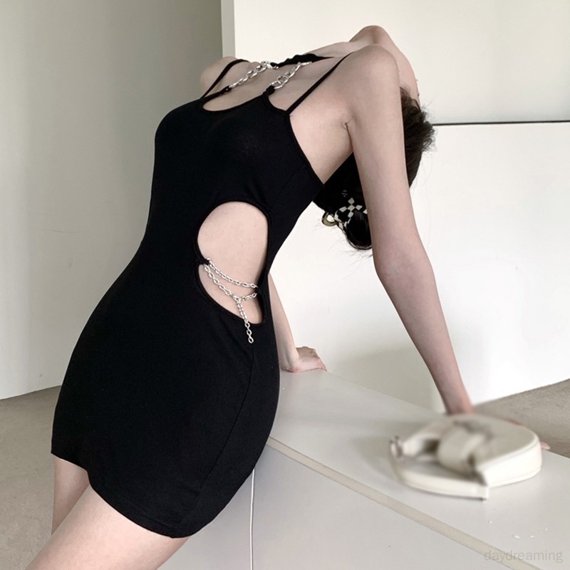 Đầm Dây Hở Lưng Dáng Ôm Gợi Cảm Cho Nữ