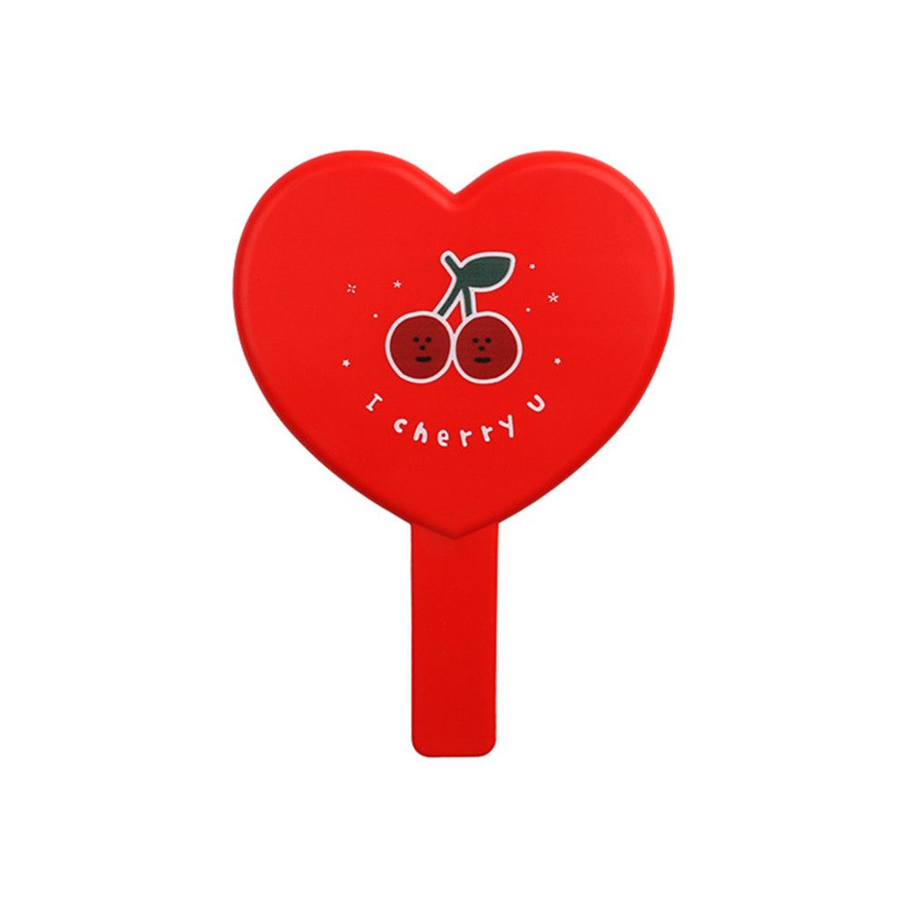 [Hàng mới về] Gương trang điểm cầm tay hình trái tim dễ thương có tay cầm cho nữ