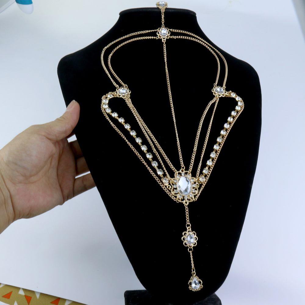 LILYES Vòng Cài Tóc Đính Đá Phong Cách Boho Cho Nữ