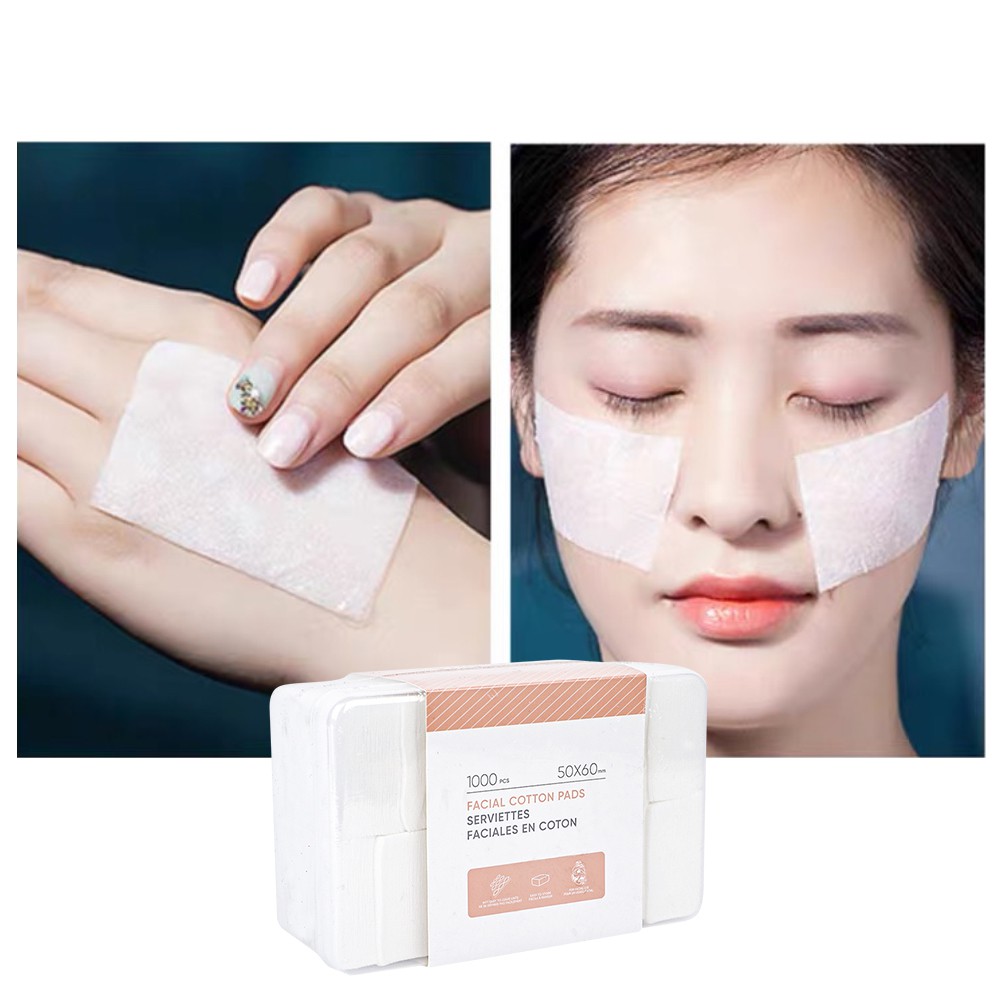 Hộp đựng bông tẩy trang 1000 miếng Miniso đa năng cao cấp chất bông tự nhiên sạch da mềm mại