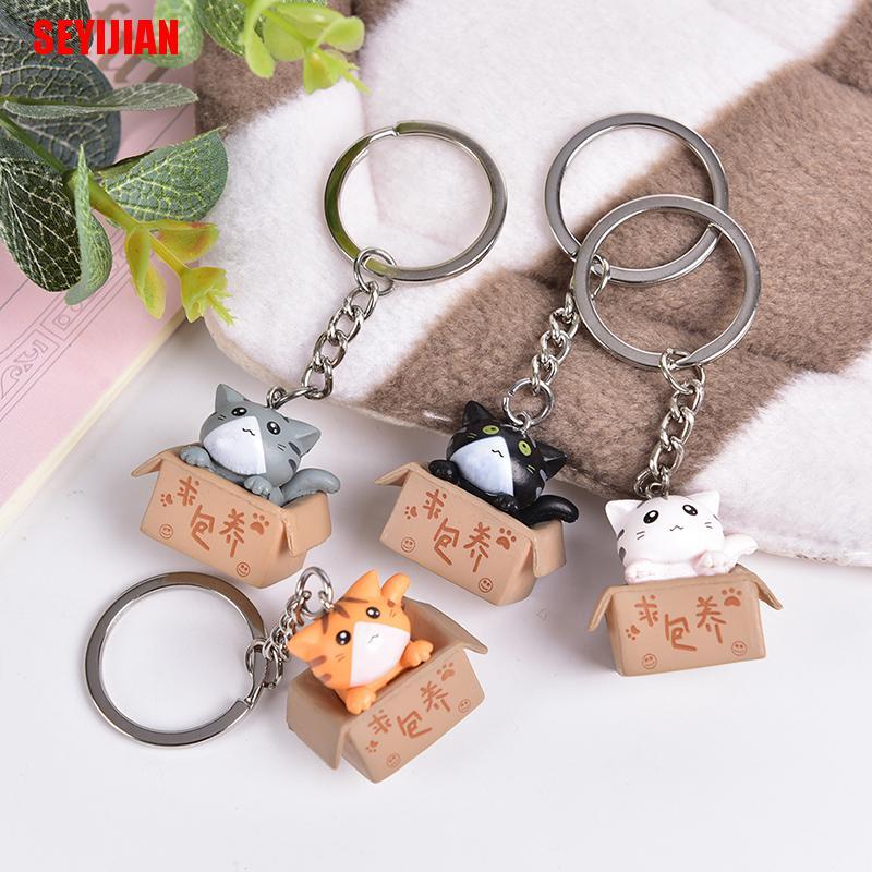 Móc Khóa Hình Mèo Hoạt Hình Đáng Yêu