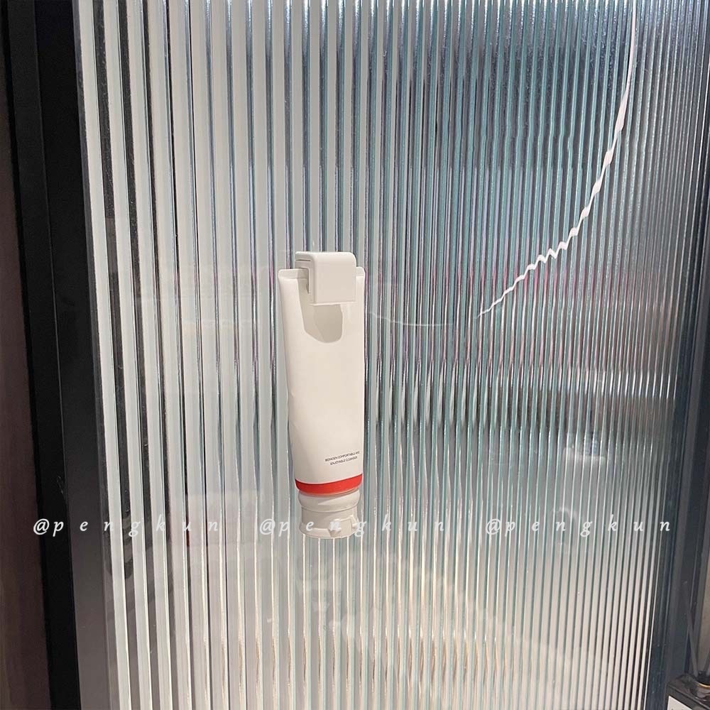 Giá đựng kem đánh răng đơn giản kiểu Nhật, giá treo kem đánh răng treo tường không lỗ vắt sữa rửa mặt, kẹp giữ tường toilet nhà tắm, giá treo Magic stick hút tường