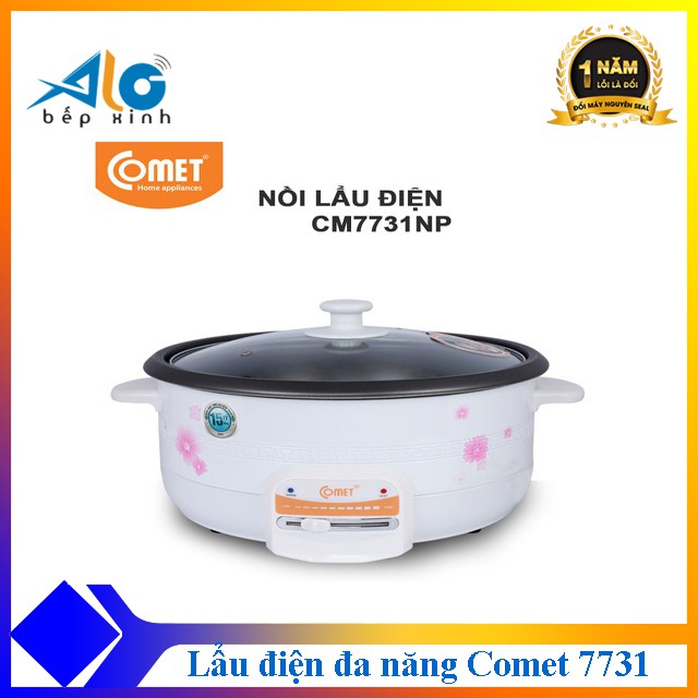 [Mã ELHADEV giảm 4% đơn 300K] ( RẤT BỀN) LẨU ĐIỆN ĐA NĂNG COMET 7731 - Shop Alo Bếp Xinh