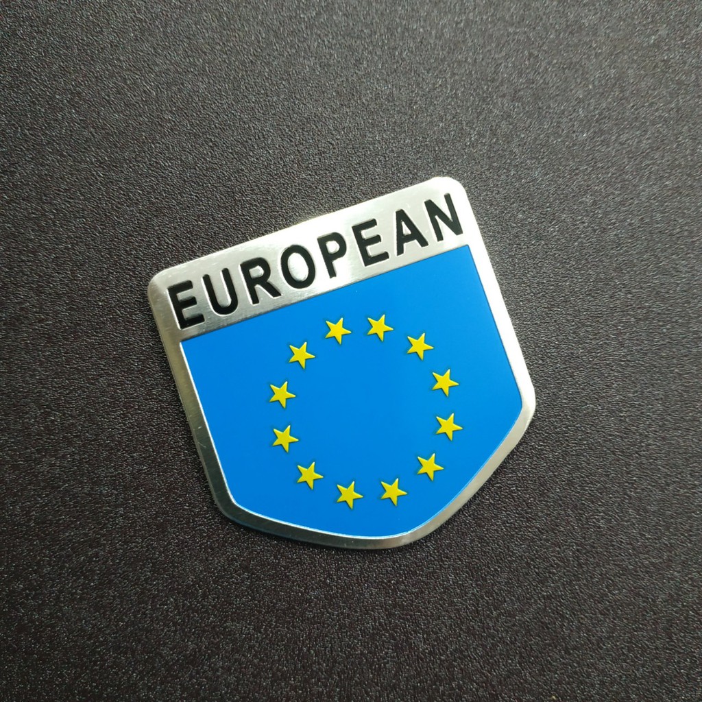 Tem nhôm dán xe hình cờ Liên Minh Châu Âu European