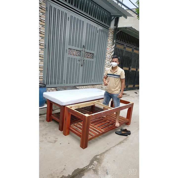Giường Gỗ Spa Cao Cấp 80cmx190cm
