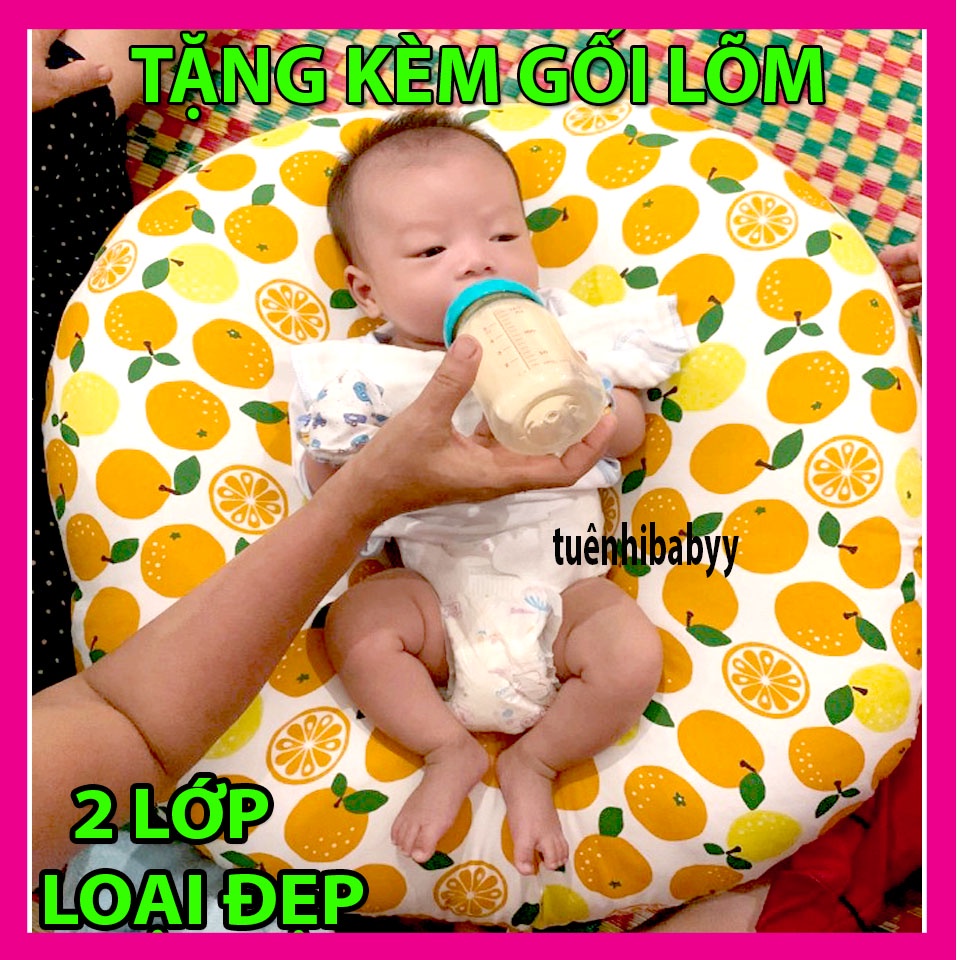 Gối Chống Trào Ngược Cho Bé-Tặng Gối Lõm Chống Móp Đầu