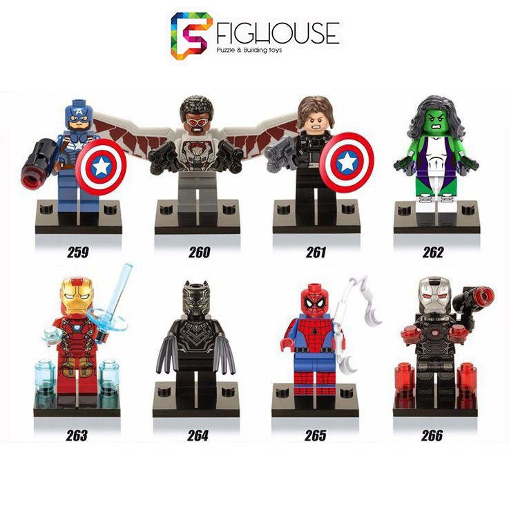 Xếp Hình Minifigures Các Nhân Vật Siêu Anh Hùng Avengers - Đồ Chơi Xếp Hình X0114 [A25]