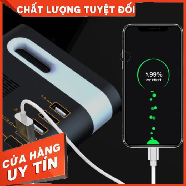 Bộ chuyển nguồn điện Adapter ô tô 12V/24V - 220V Bộ kích điện Adaptor cho xe hơi Biến áp nguồn xe ôtô đầu tẩu