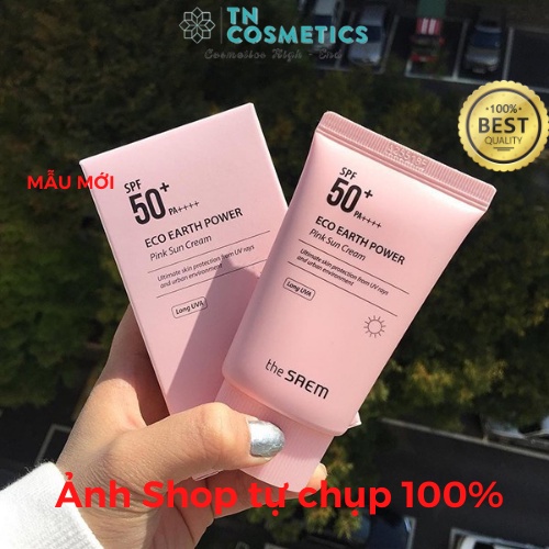 Kem Chống Nắng The SAEM Eco Earth Power Pink, KCN The SAEM SPF 50+ PA++++ 50g KCN154 | BigBuy360 - bigbuy360.vn