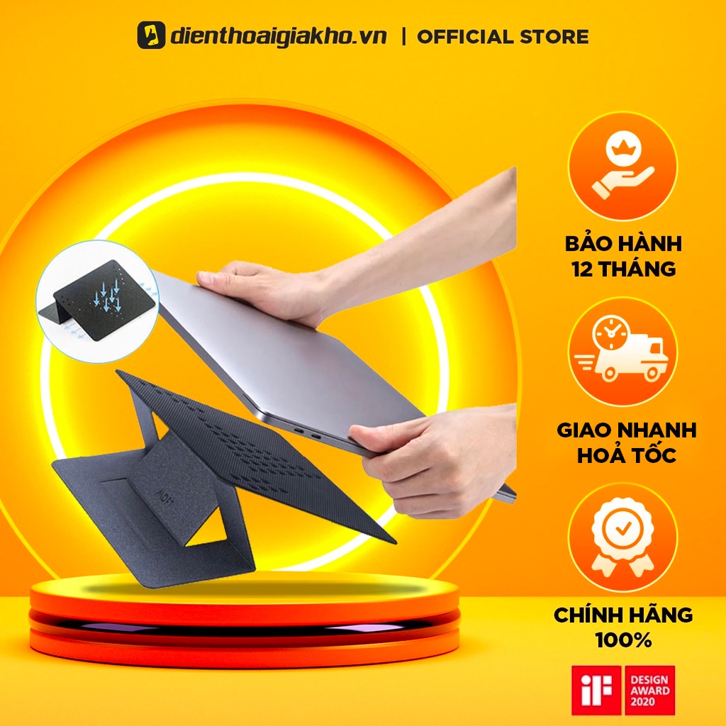 【MOFT Chính Hãng】Giá Đỡ Laptop Đế Tản Nhiệt MOFT - Siêu mỏng, chân đế vô hình kê cho Laptop 11.6"-15.6"