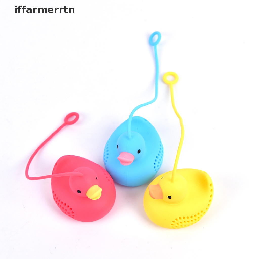1 Dụng Cụ Lọc Trà Bằng Silicone Hình Con Vịt Có Thể Tái Sử Dụng