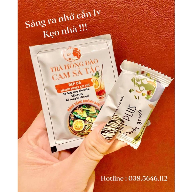 Kẹo giảm cân Sâm Plus S'Body Green giảm 2-5kg sau 1 liệu trình