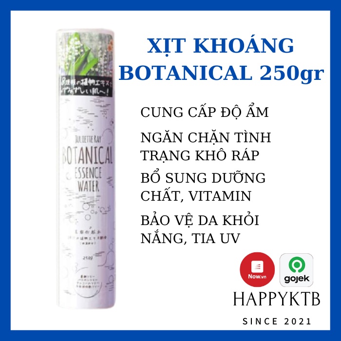 Xịt khoáng Botanical Essence Water 250g | Nhật Bản