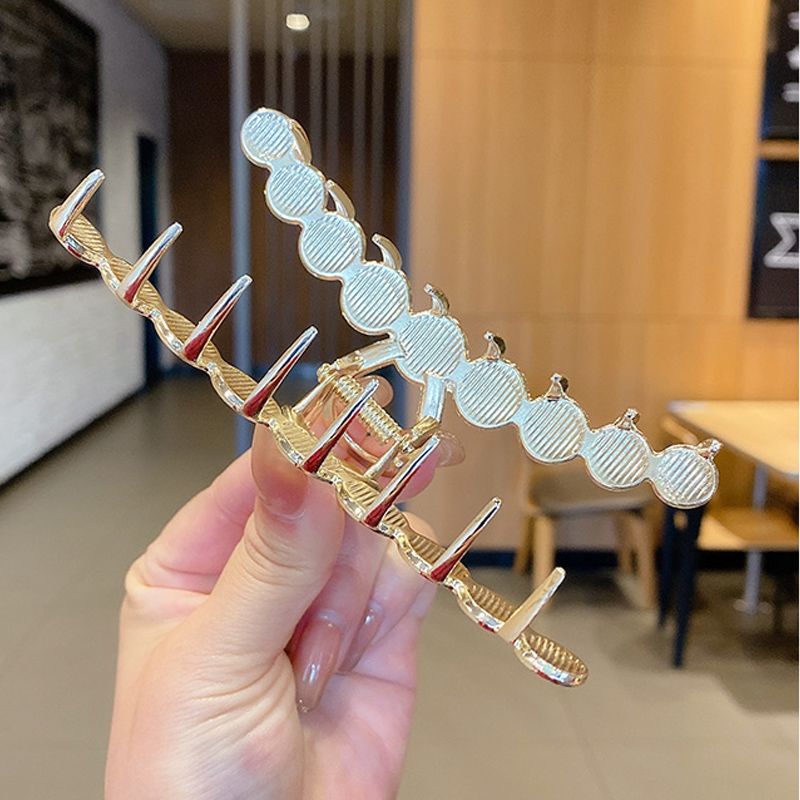 Kẹp Tóc Kim Loại Đính Đá Nhiều Màu Thời Trang Hàn Quốc