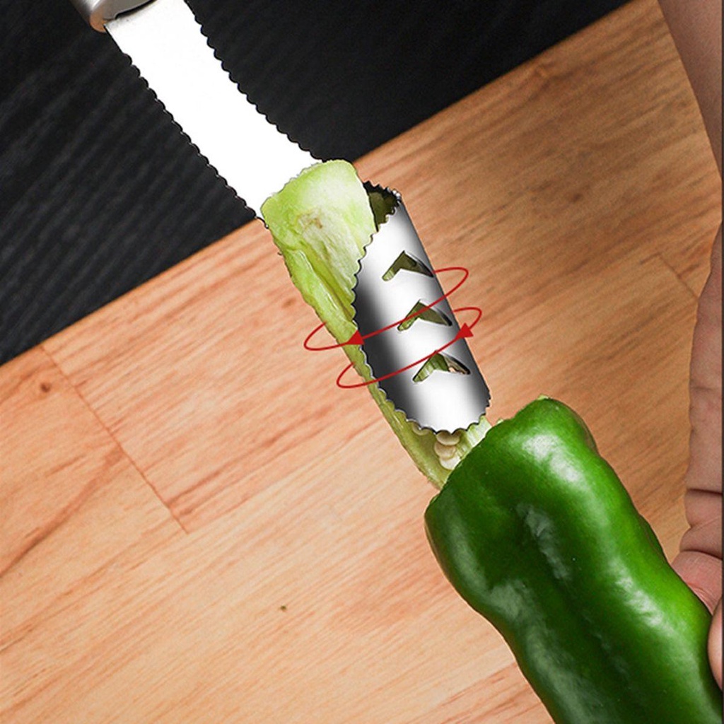 Dụng Cụ Lấy Lõi Ớt Bằng Thép Không Gỉ Tiện Lợi